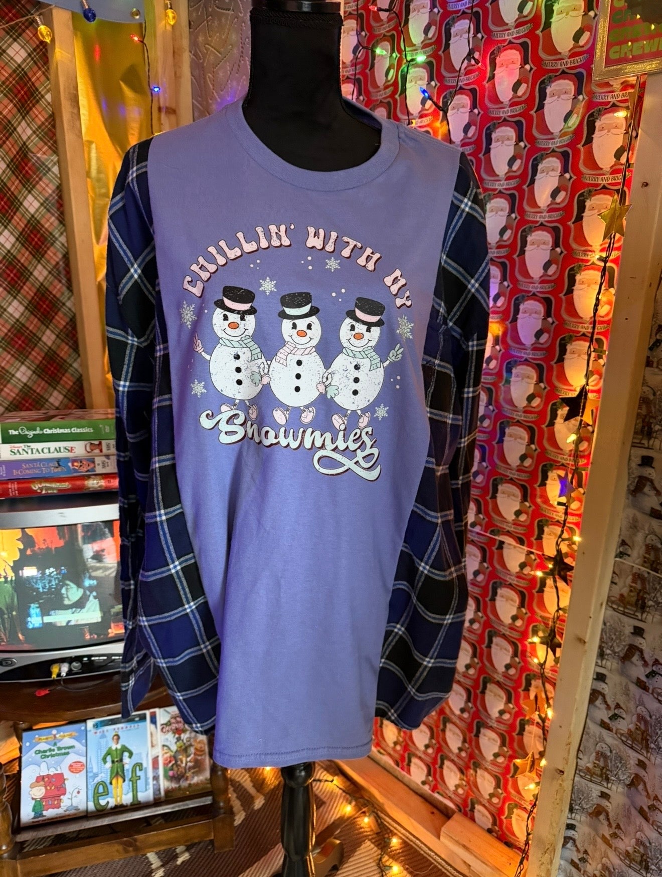 Custom Split Flannel Tee