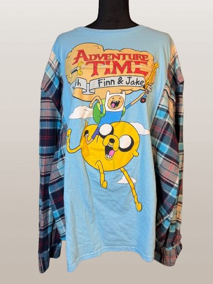 Adventure Time - Split Flannel Tee