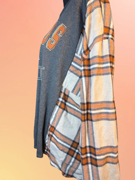 Broncos - Split Flannel Tee