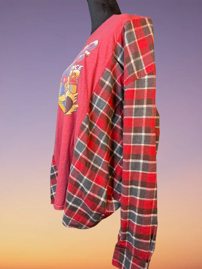 Mario Kart - Split Flannel Tee