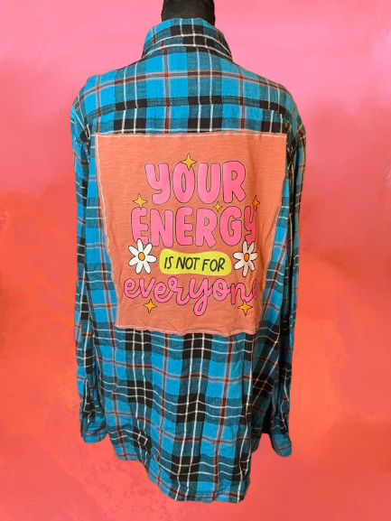 Save your Energy - Backpatch Flannel
