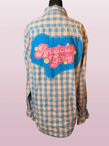 Anxious Girly - Backpatch Flannel