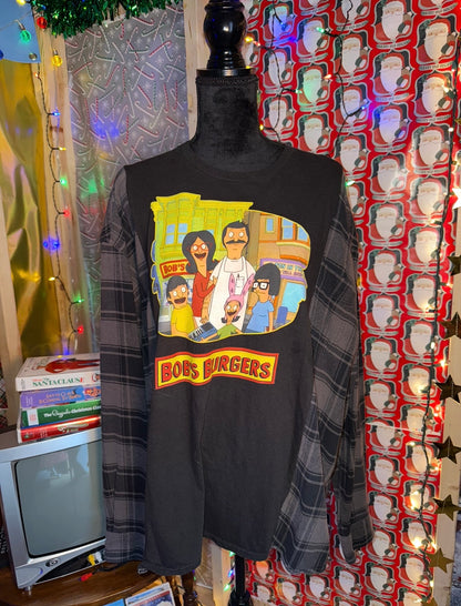 Custom Split Flannel Tee