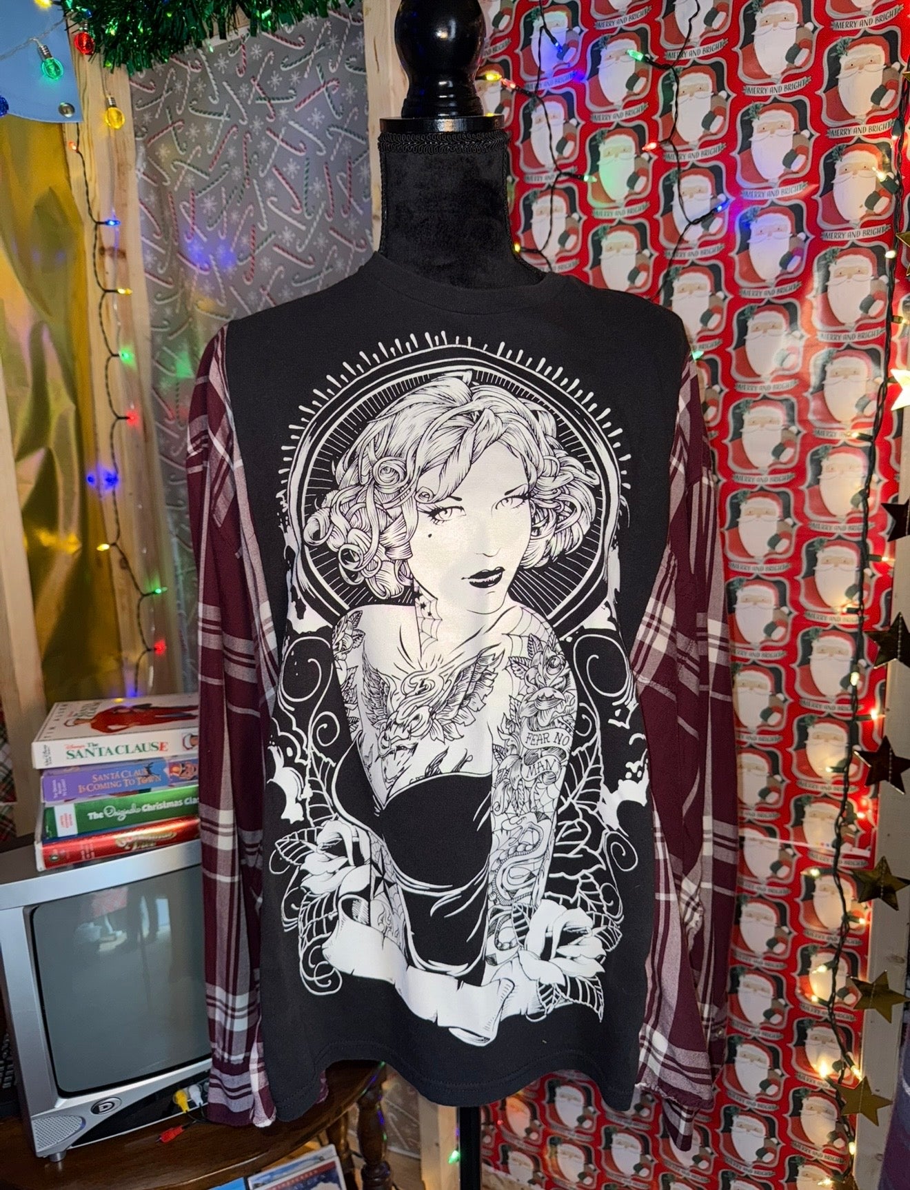 Custom Split Flannel Tee