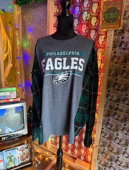 Custom Split Flannel Tee